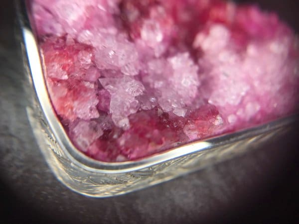 Pendentif en argent sterling avec quartz Druze