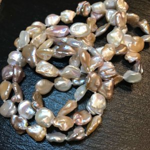 Collier de perles d’eau douce Keshi