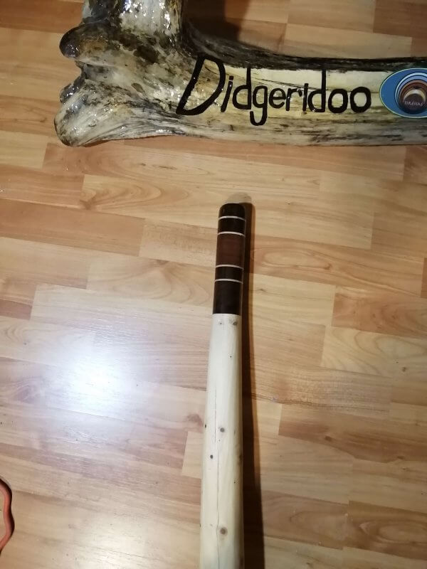 Didgeridoo Inspiration Extinction Rébellion en bois de Tirésias, créateur de Didgeridoo au Québec